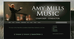 Desktop Screenshot of amymillsmusic.com